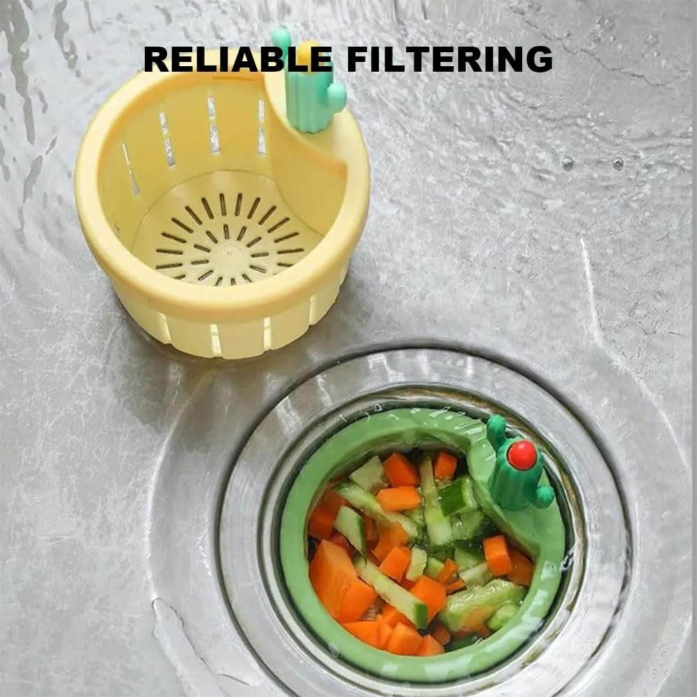✨✨✨Cactus Kitchen Automatic Dumping Sink Filter