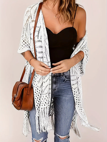 ✨🔥2026 Women's Lightweight Knit Cardigan 💖 Perfect for outdoor beach vacations and sun protection