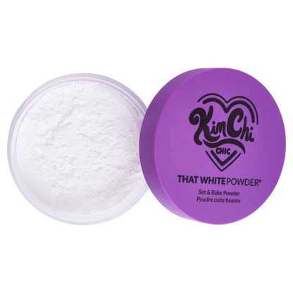 KimChi Chic Puff Puff Pass Set & Bake Powder 24g | Rice Powder & Vitamin-E | Lightweight Translucent Setting Powder | 10 Shades