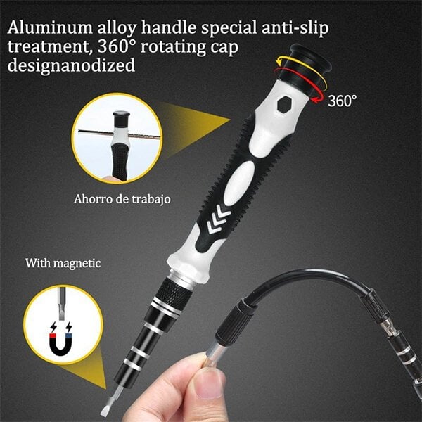 Magnetic Screwdriver Set (115 in 1 / 138 in 1) – Precision Bits, Strong Magnetism & Portable Storage Case 🔩