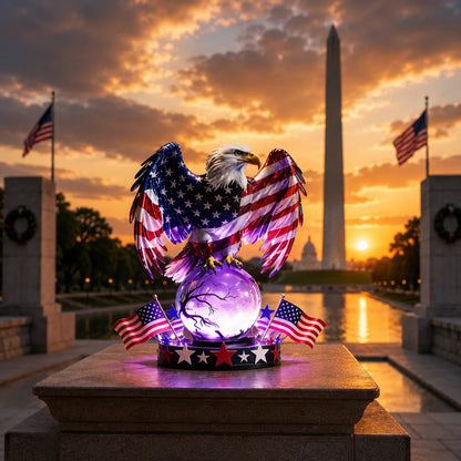 🇺🇸 Freedom Eagle Patriotic LED Table Lamp – American Pride Decor