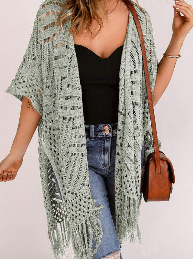 ✨🔥2026 Women's Lightweight Knit Cardigan 💖 Perfect for outdoor beach vacations and sun protection