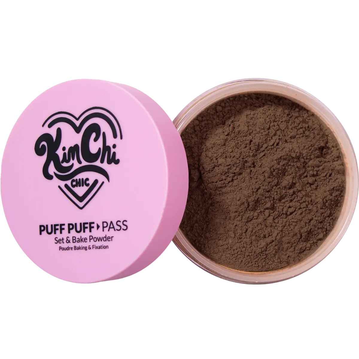 KimChi Chic Puff Puff Pass Set & Bake Powder 24g | Rice Powder & Vitamin-E | Lightweight Translucent Setting Powder | 10 Shades