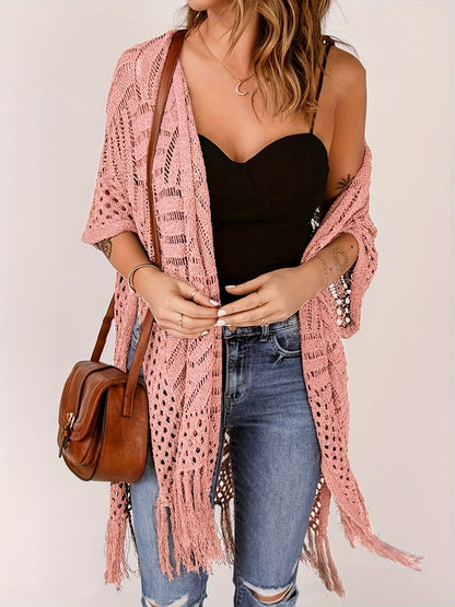 ✨🔥2026 Women's Lightweight Knit Cardigan 💖 Perfect for outdoor beach vacations and sun protection