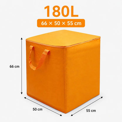 300L Extra Large Moving & Storage Bag, Thick Durable Dustproof Organizer for Clothes, Bedding, Dorm, Moving & Home Storage, Grey