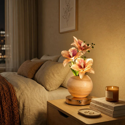 🪴 LED Orchid Table Lamp | Rechargeable Floral Night Light Decor