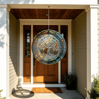 🎐 3D Rotating Wind Chime – Kinetic Hanging Wind Spinner for Garden, Balcony & Outdoor Decor