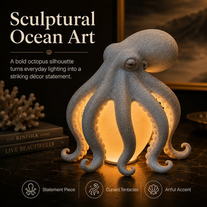 Octopus Ocean Decor Table Lamp
