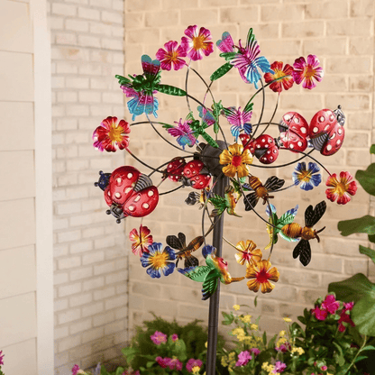 ☀️🌀Outdoors Wind Spinners with Decorative Flowers🌸