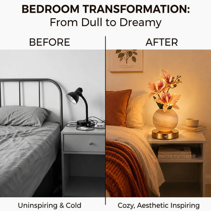 🪴 LED Orchid Table Lamp | Rechargeable Floral Night Light Decor