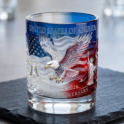 🇺🇸🦅Limited Edition 2026 USA 250th Anniversary Commemorative Glass – 1776-2026 Heritage Edition