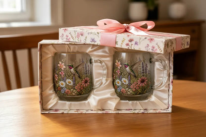 🌸 Limited Edition 2026 Garden Morning Bliss Glass Cup Collection ☕🐦