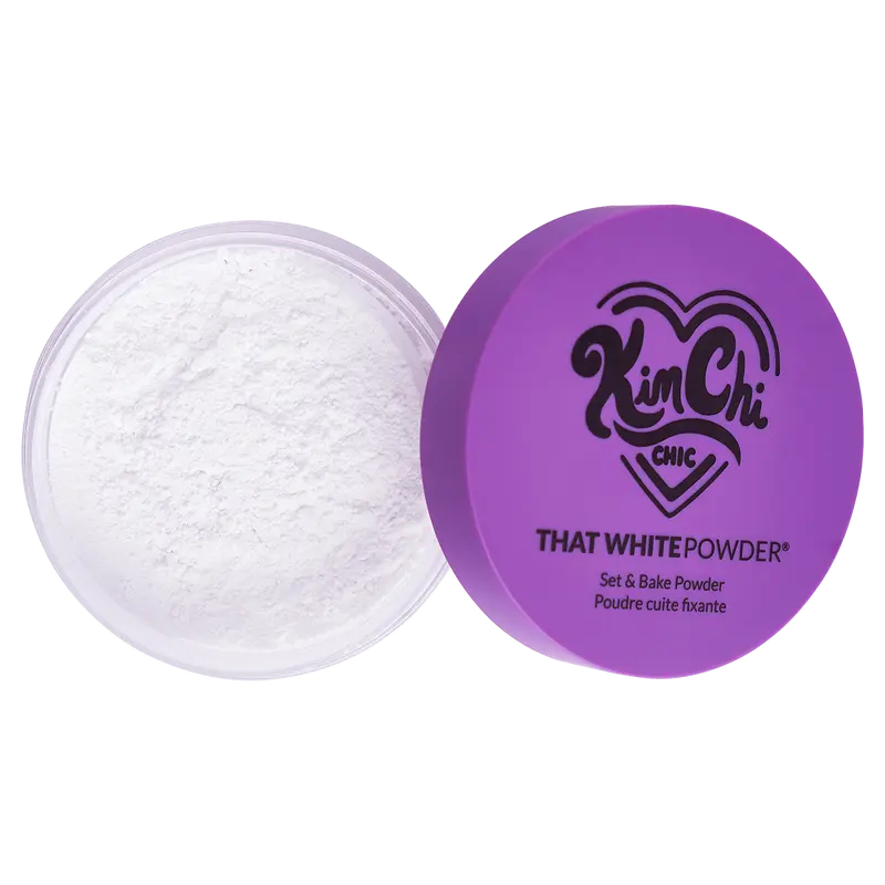 KimChi Chic Puff Puff Pass Set & Bake Powder 24g | Rice Powder & Vitamin-E | Lightweight Translucent Setting Powder | 10 Shades