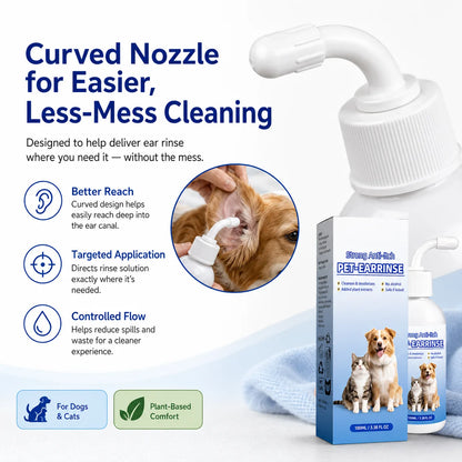Gentle Pet Ear Cleansing Solution – 2 Pack