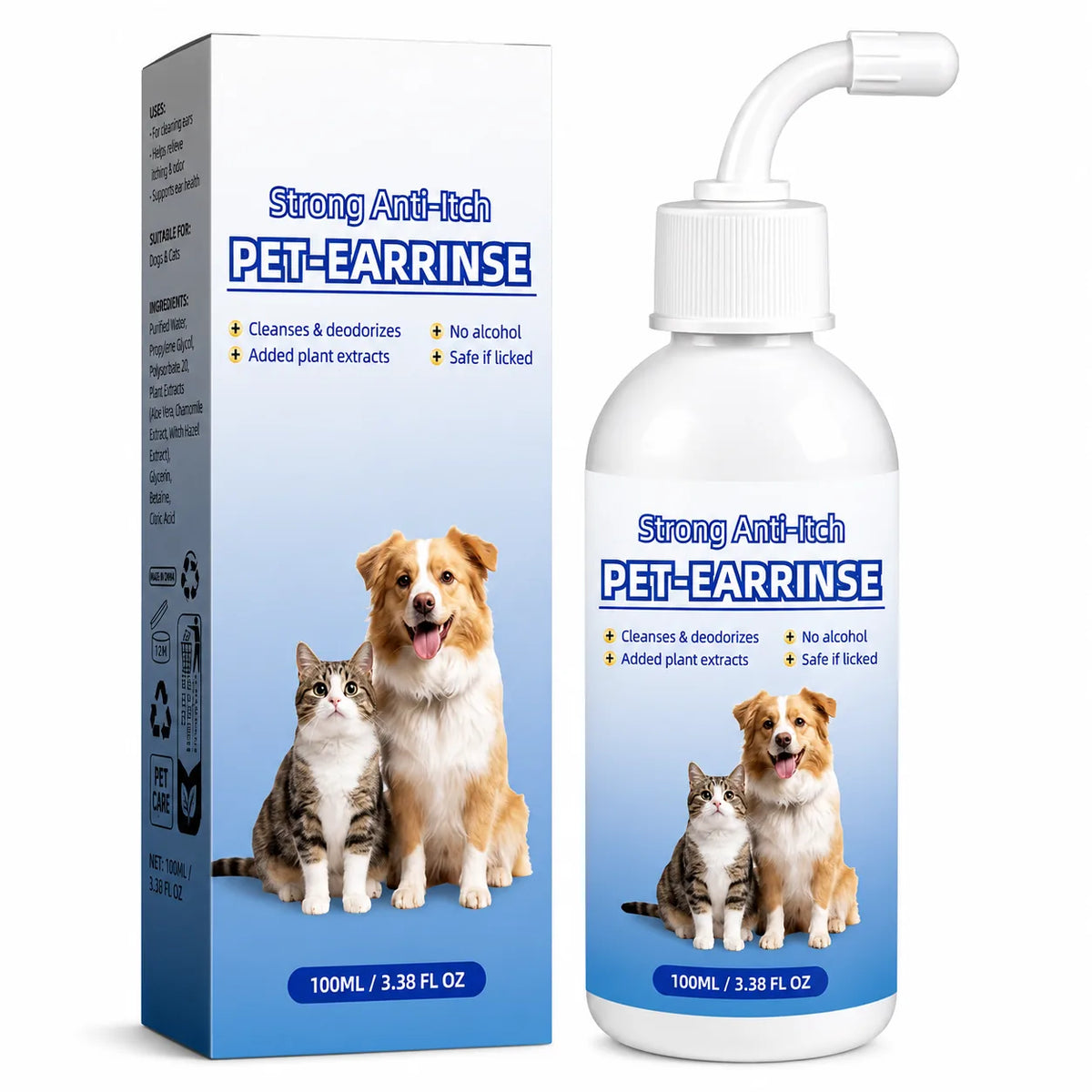 Gentle Pet Ear Cleansing Solution – 2 Pack