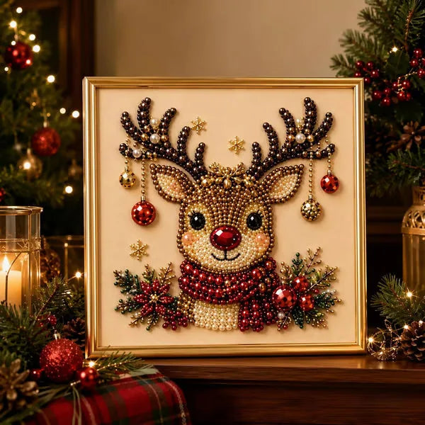 Christmas Diamond Painting Art Kit with Frame
