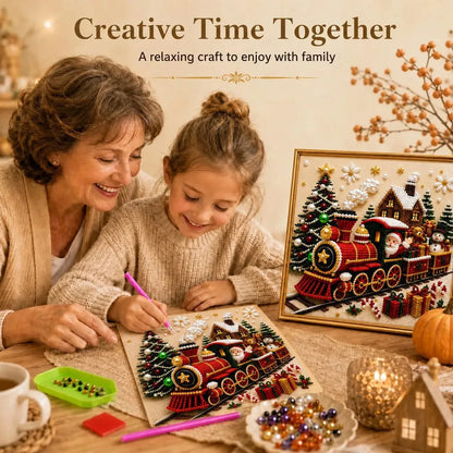 Christmas Diamond Painting Art Kit with Frame