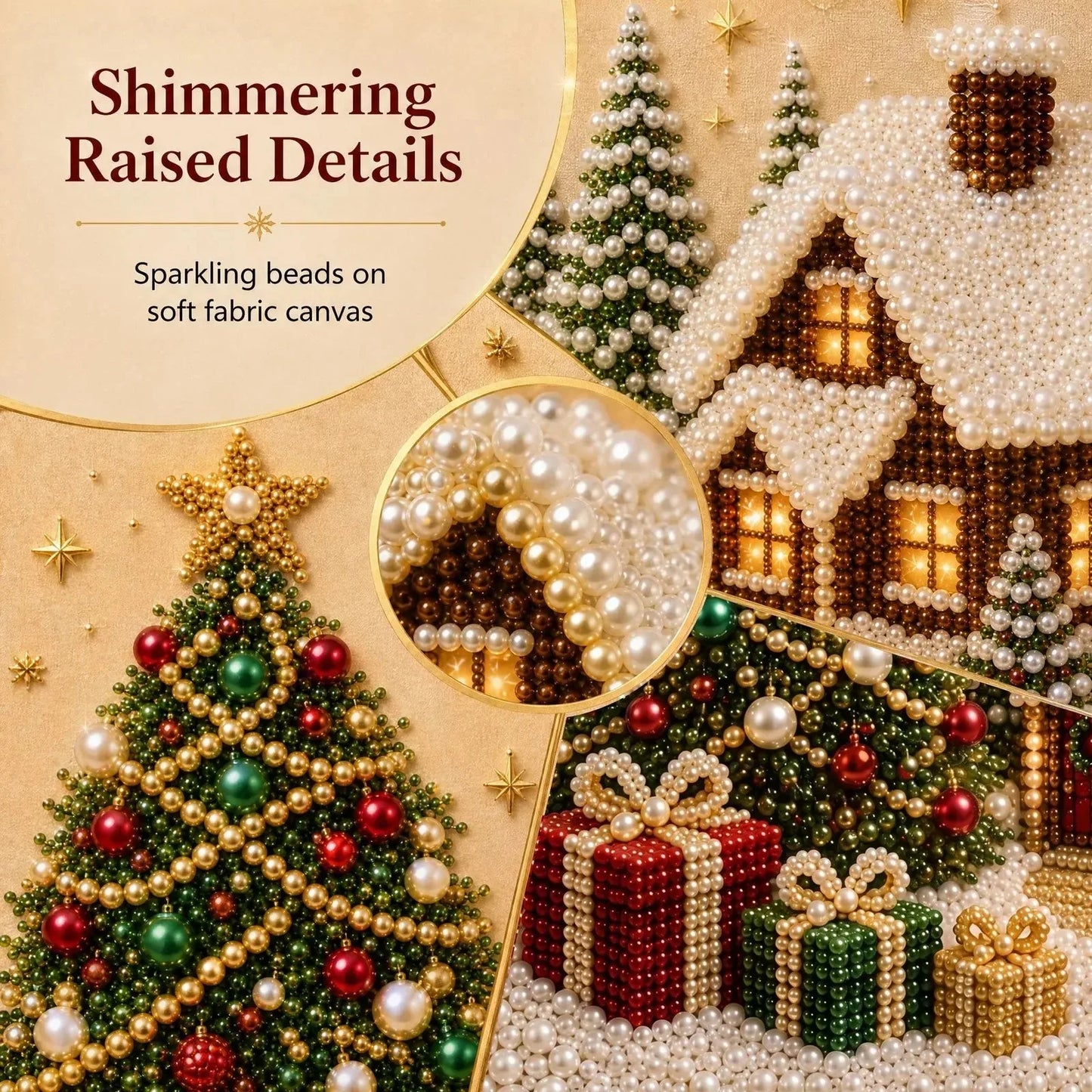 Christmas Diamond Painting Art Kit with Frame