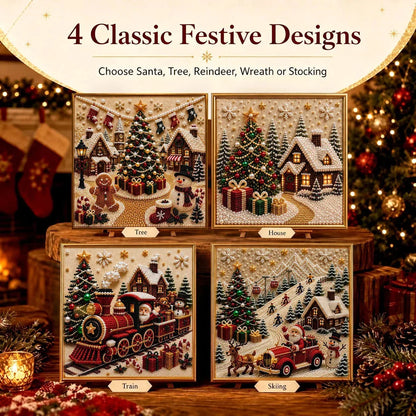 Christmas Diamond Painting Art Kit with Frame