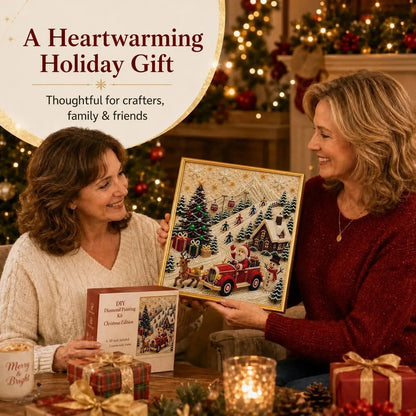 Christmas Diamond Painting Art Kit with Frame