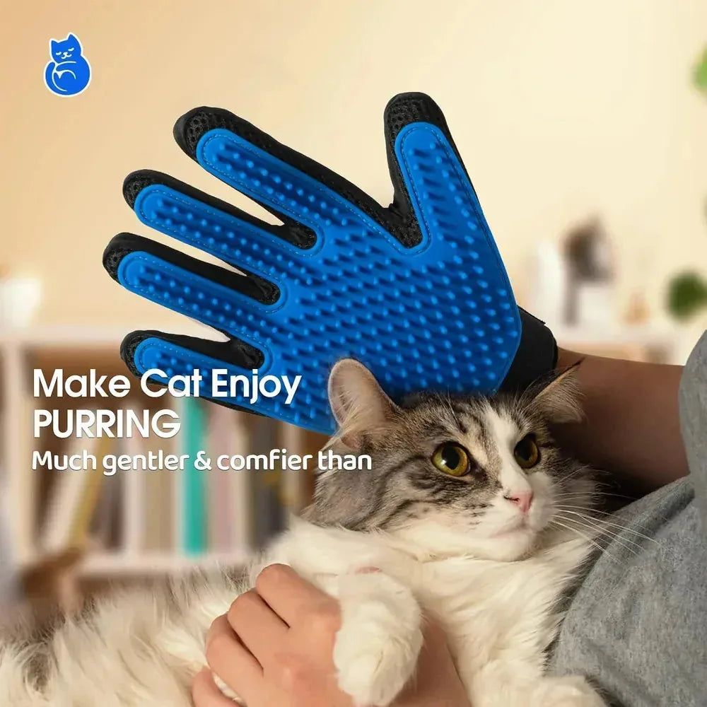 Double-Sided Pet Grooming Gloves – Left & Right Pair