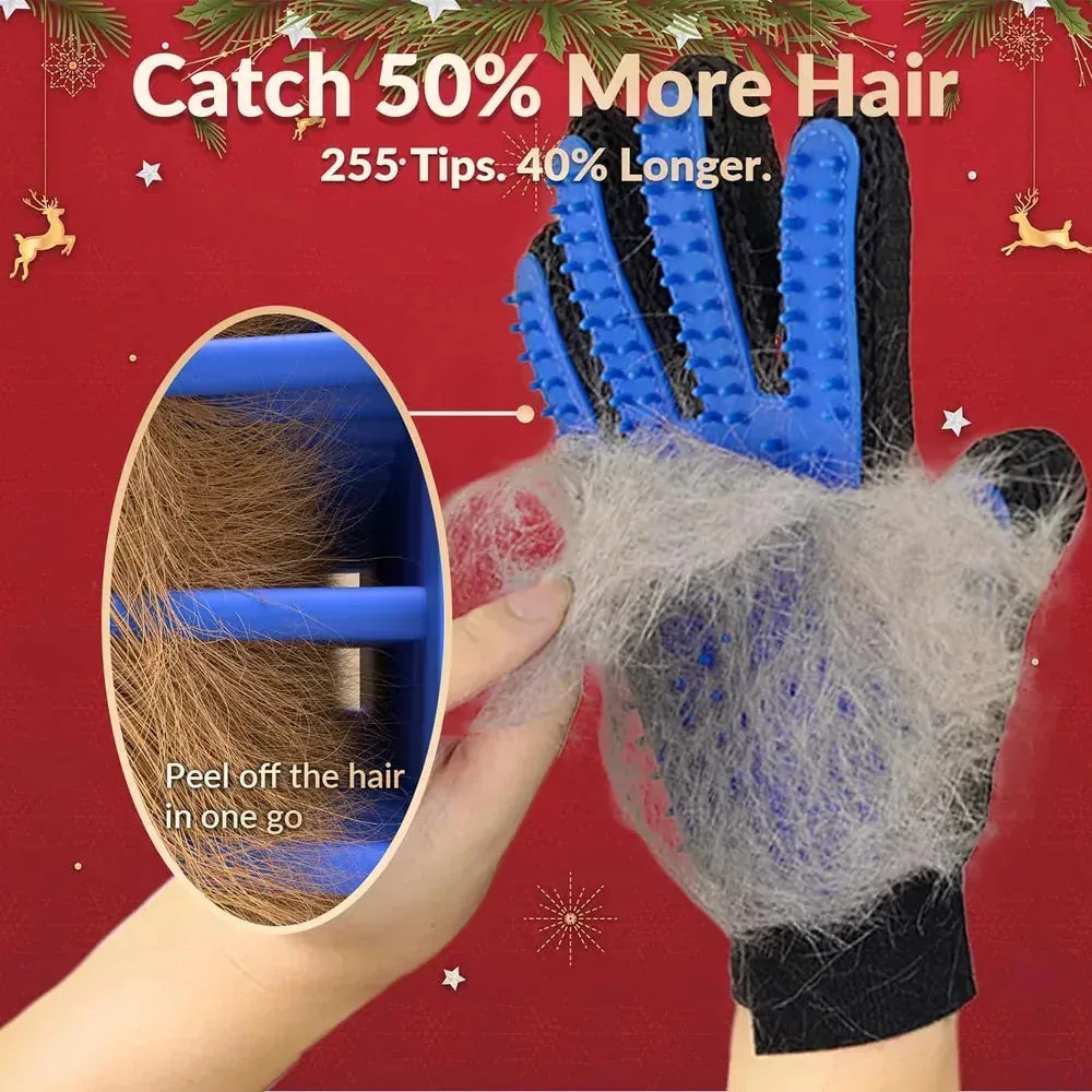 Double-Sided Pet Grooming Gloves – Left & Right Pair