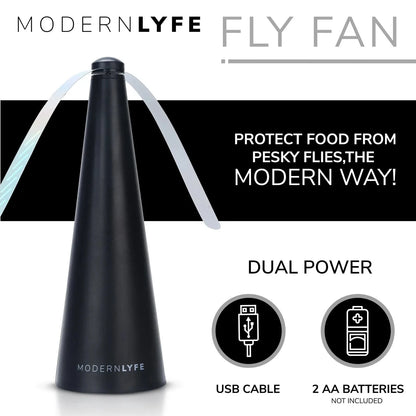 Portable Fly Fan for Outdoor Dining