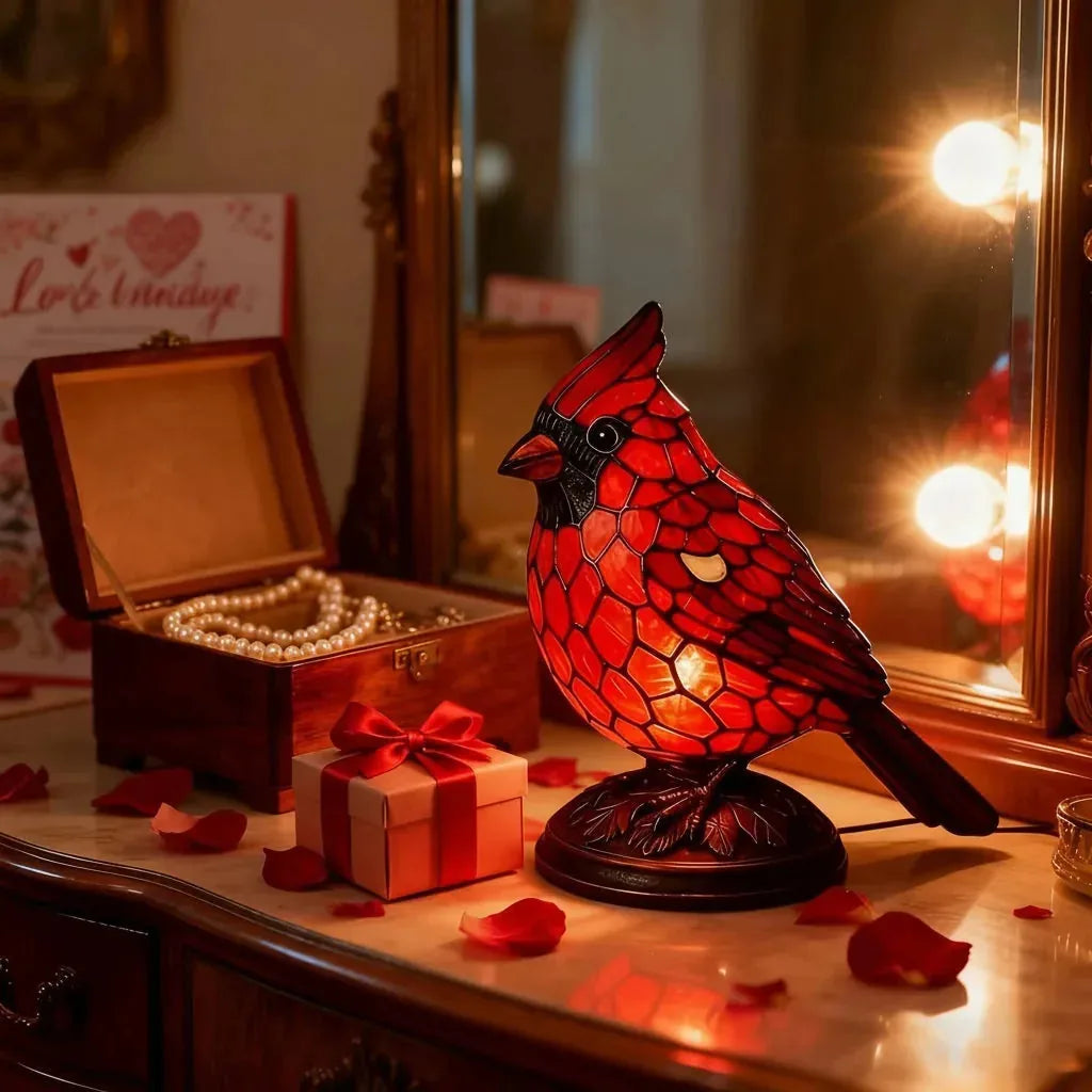 Art Glass Bird Ambient Table Lamp