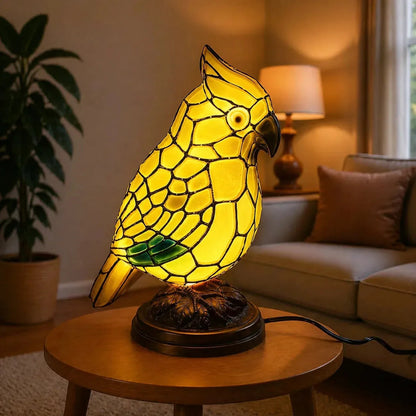 Art Glass Bird Ambient Table Lamp