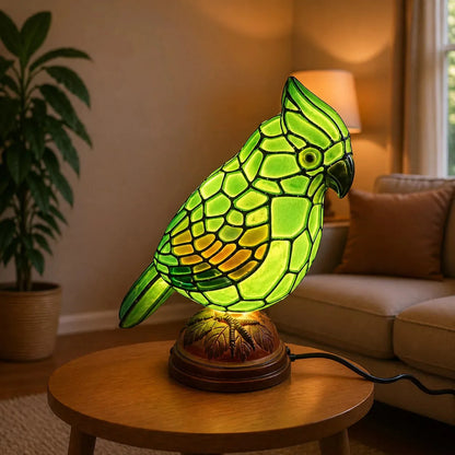 Art Glass Bird Ambient Table Lamp