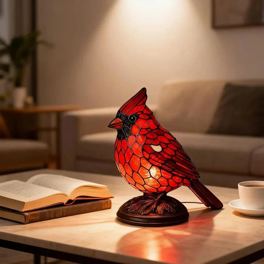 Art Glass Bird Ambient Table Lamp