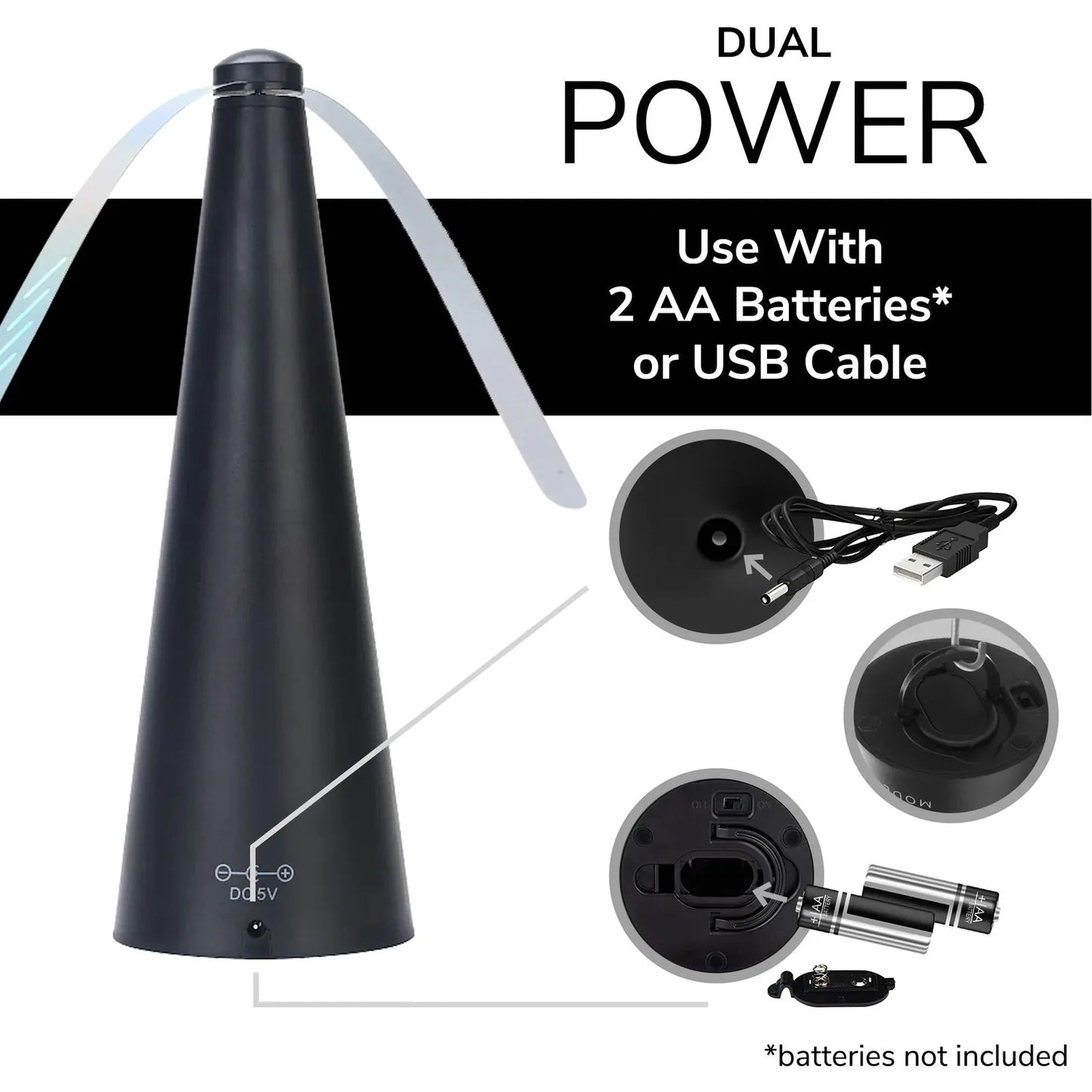 Portable Fly Fan for Outdoor Dining