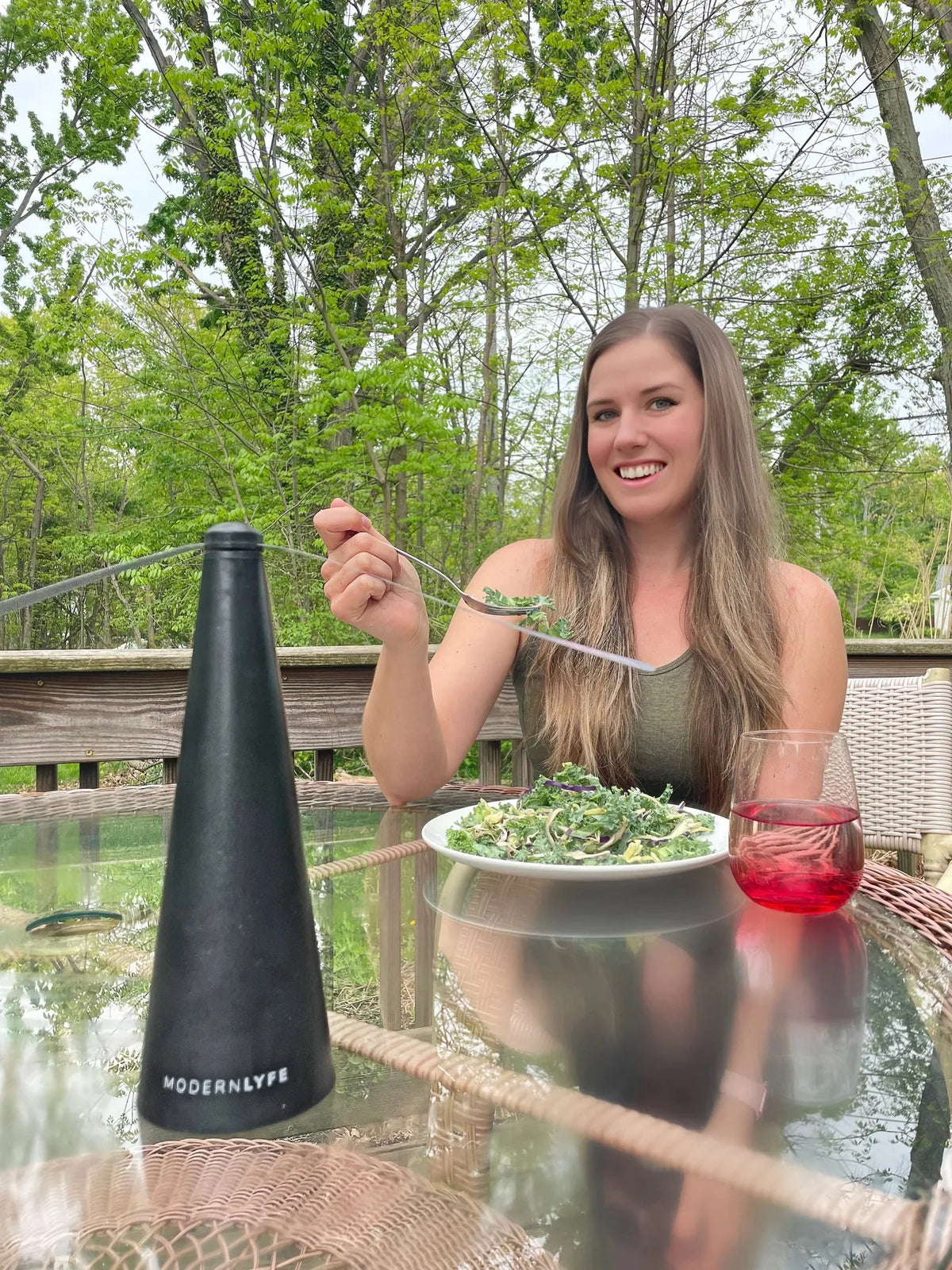 Portable Fly Fan for Outdoor Dining