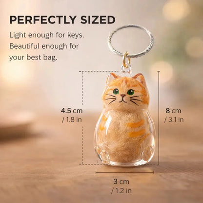 Pet Hair Keepsake Capsule Keychain for Cat & Dog Lovers -5Pcs