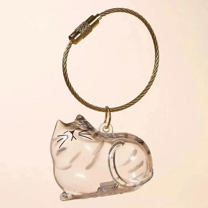 Pet Hair Keepsake Capsule Keychain for Cat & Dog Lovers -5Pcs