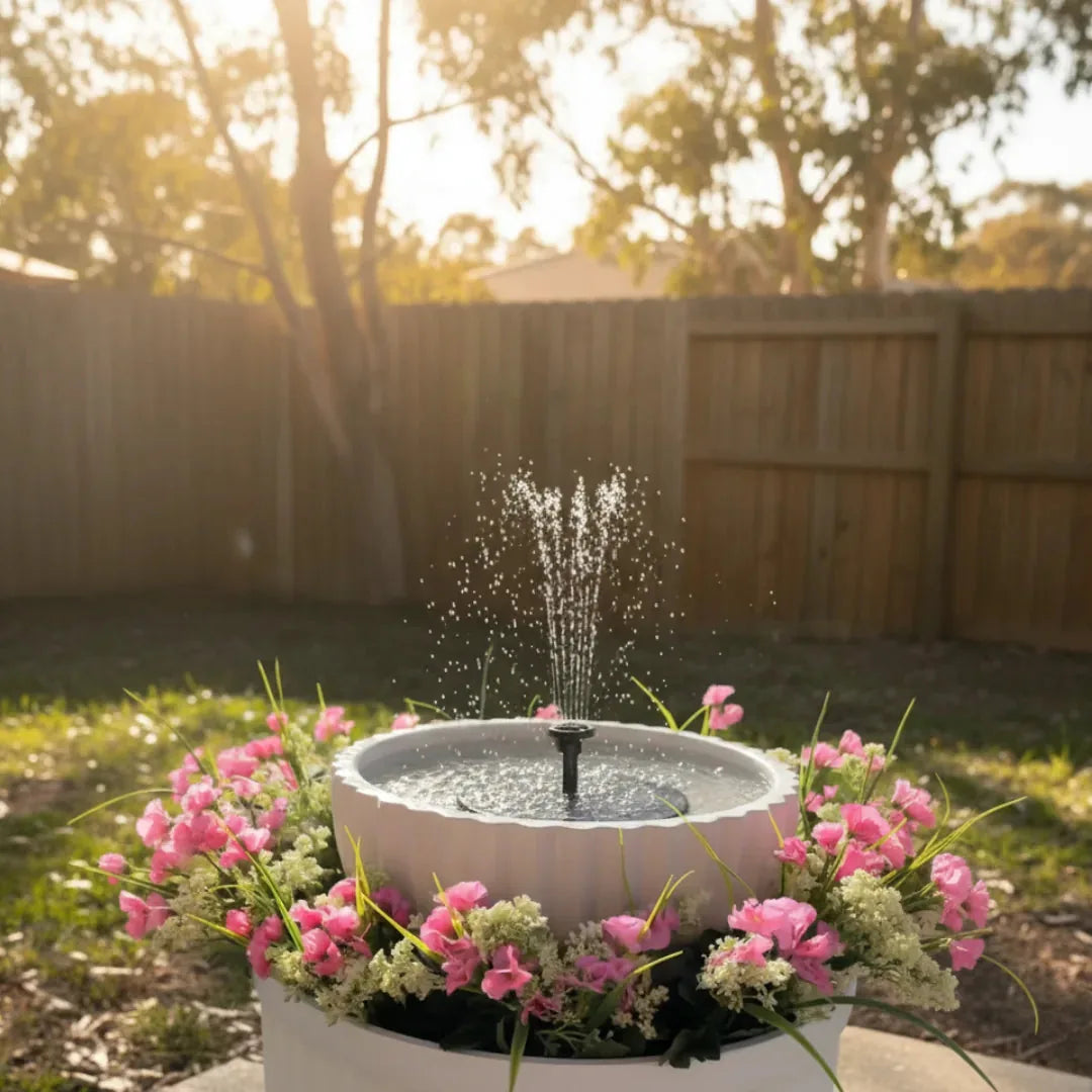 Solar Fountain - Bring your own bowl