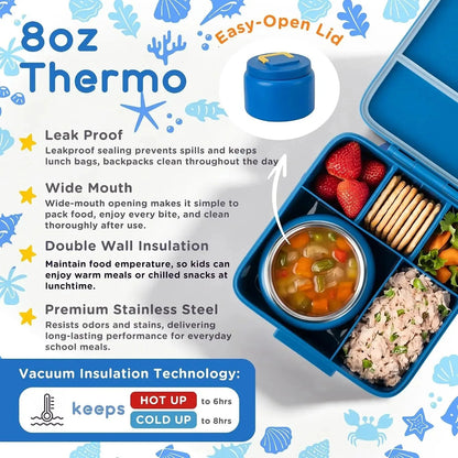 Insulated Bento Lunch Box with Soup Jar