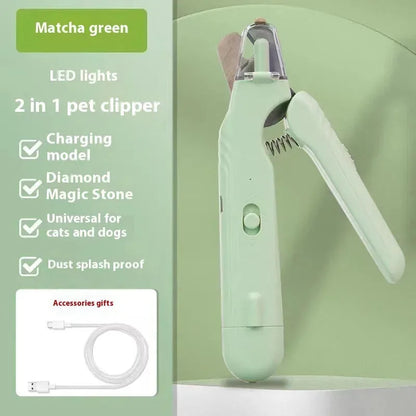 Pet LED Nail Clippers - Safe Trimming for Dogs, Cats & Rabbits