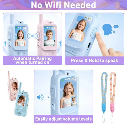 Kids Visual Intercom Walkie Talkie 2 Pack