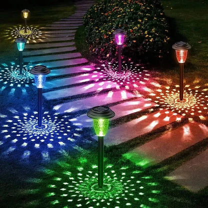 Rainbow Solar Projection Garden Lights – 2 Pack