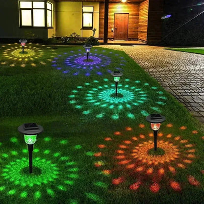 Rainbow Solar Projection Garden Lights – 2 Pack