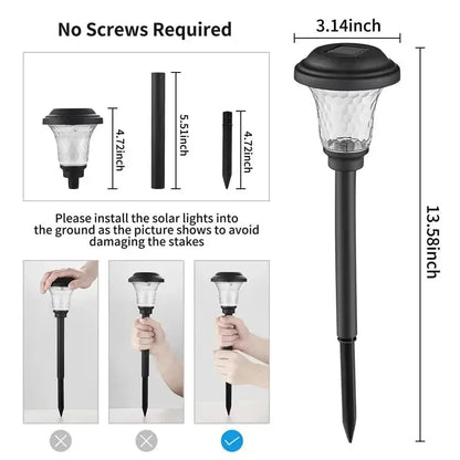 Rainbow Solar Projection Garden Lights – 2 Pack