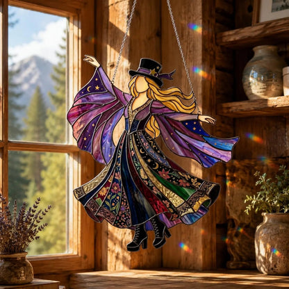 💥💃 Stevie Nicks 🤘 Handmade Spinning Suncatcher Boho Home Decor