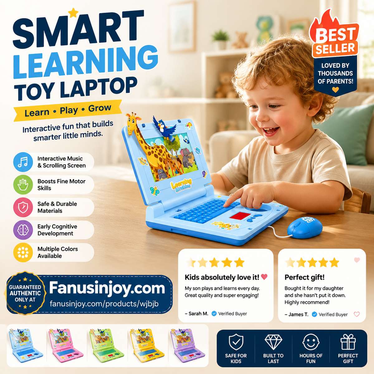 🔥Limited Time 50% Off！👧Interactive Simulation Toy Laptop🖥️