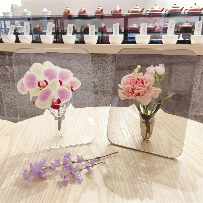 🌹 50% OFF NOW! 🖼️ Photo Frame Shaped Clear Flower Vase – Wall-mountable & space-saving – Unique design, perfect for dried or fresh flowers – elegant home or office decor ✨