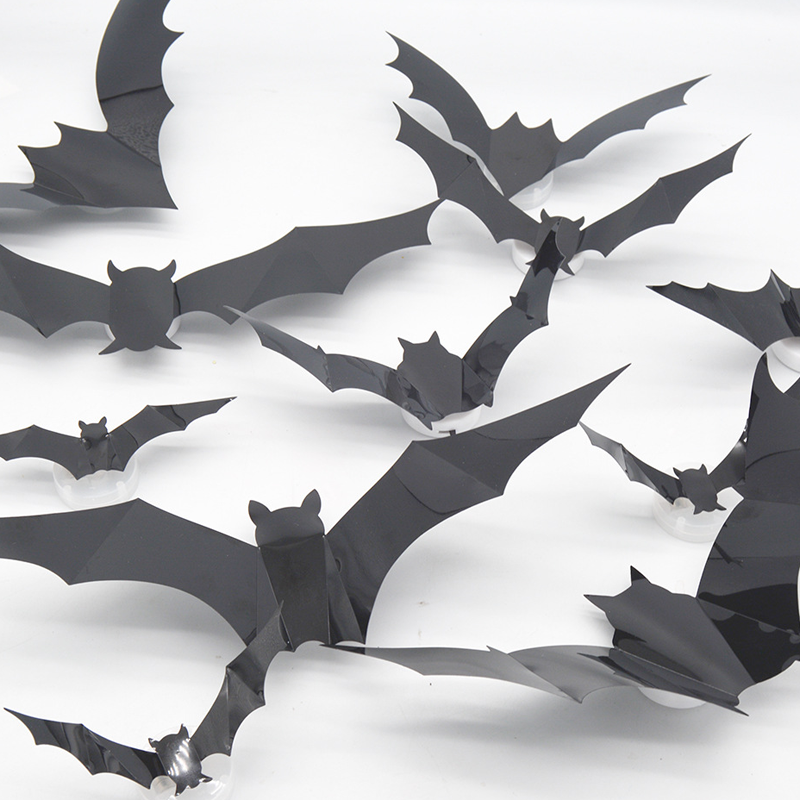 🦇Halloween 3D Bat LED Wall Light Decor 💡 – No Drilling Needed, Easy Installation | Soft LED Glow for Living Room/Bedroom Festive Vibe