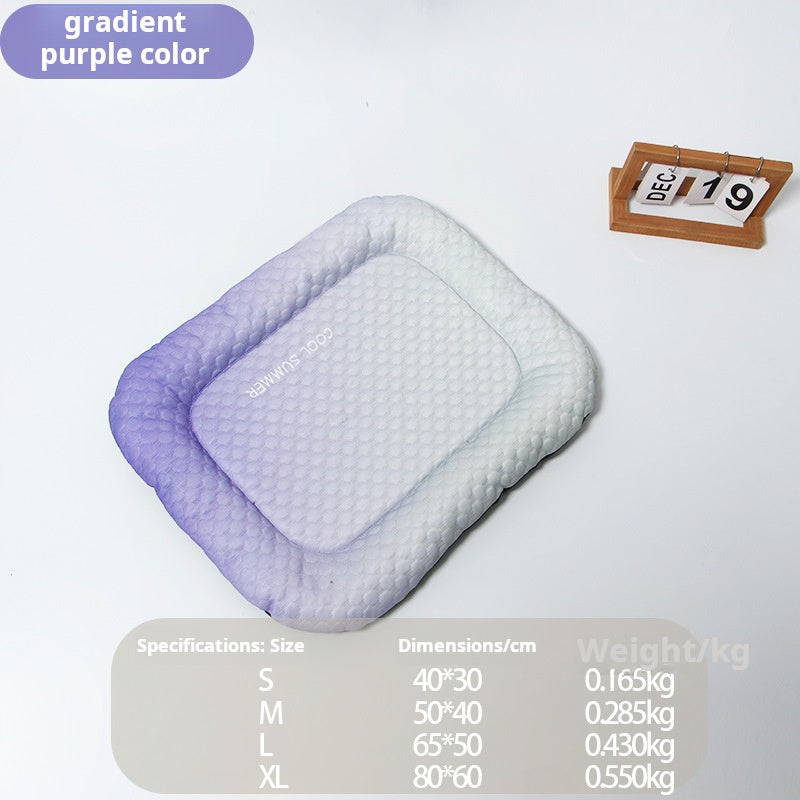 Ice Silk Pet Cooling Mat – Breathable Summer Cooling Bed for Dogs & Cats