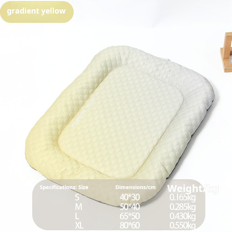 Ice Silk Pet Cooling Mat – Breathable Summer Cooling Bed for Dogs & Cats