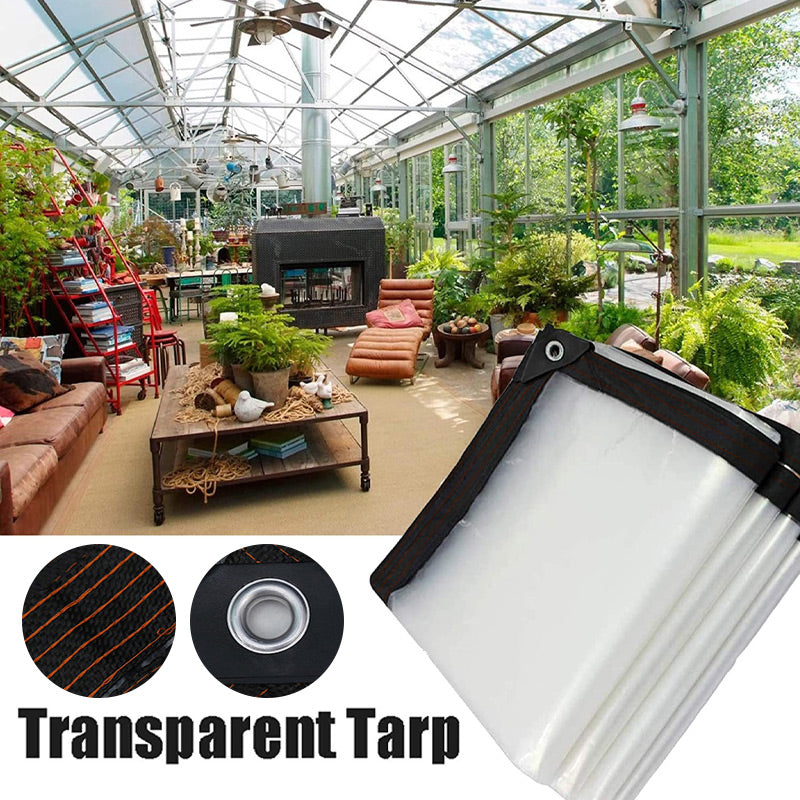 ⏰ 50% OFF – Sturdy & Transparent Waterproof Tarpaulin | UV-resistant, tear-resistant and perfect for garden, balcony, car and outdoor protection 🌧️🛡️