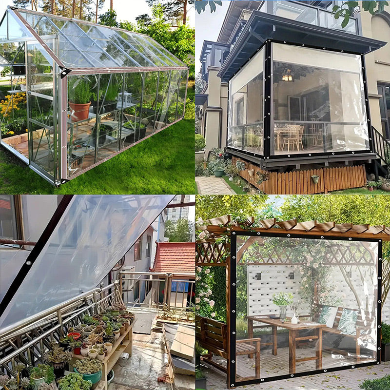 ⏰ 50% OFF – Sturdy & Transparent Waterproof Tarpaulin | UV-resistant, tear-resistant and perfect for garden, balcony, car and outdoor protection 🌧️🛡️